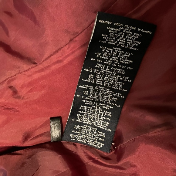 Tommy Hilfiger Navy Blue Faux Fur Hood Puffer Winter Jacket Coat XS Extra Small - Picture 10 of 11